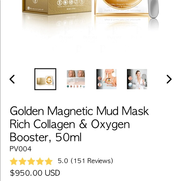Golden Magnetic Mud Mask Rich Collagen & Oxygen Booster - Picture 10 of 12